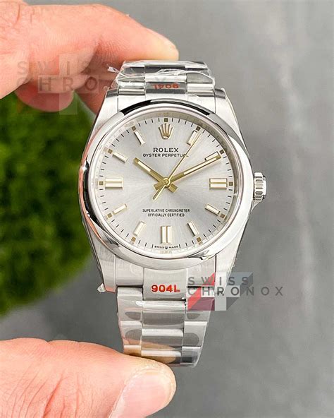 rolex oyster perpetual acciaio silver e rosa|rolex perpetual 126000.